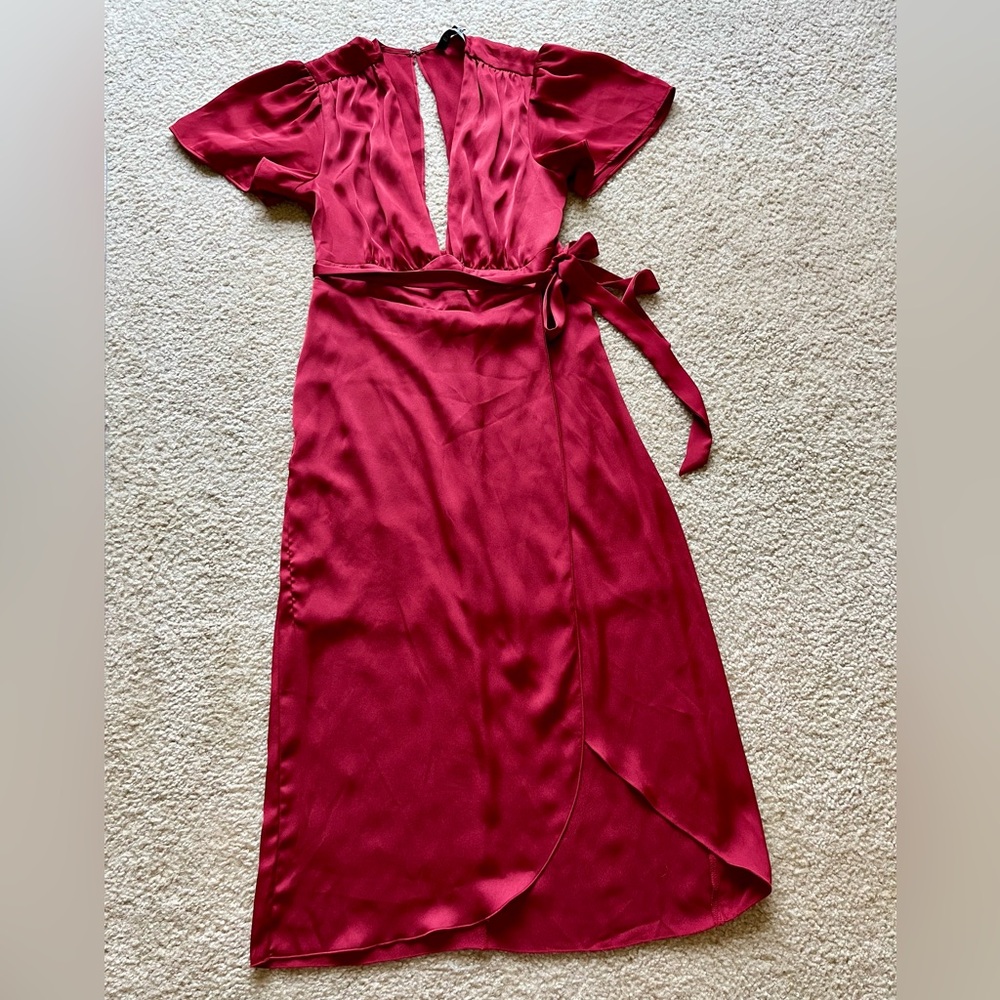 Silk red dress